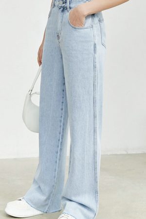 Summer Jeans For Women Solid Casual Woman Straight