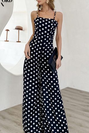 Summer Jumpsuit Women Elegant ?Rompers Sleeveless