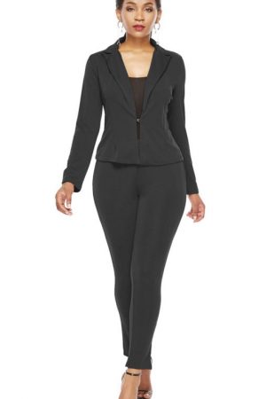 Spring/Summer Ladies Long Sleeve Casual Suits Larg