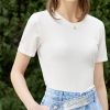 Summer Tshirts For Women Fashion Oneck Slim Casual