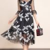 Summer Vintage Party Dress Women's Flare Sleeve Em