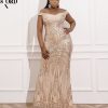 Summer Women Dress Plus Size Maxi Prom Sequin Back