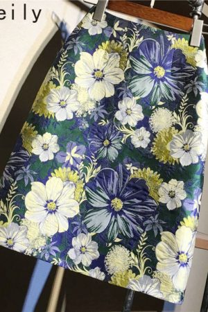 Summer Women Mini Skirt Retro High Waist Short Com