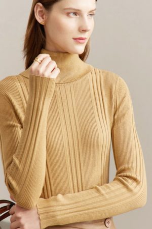 Sweater Women Winter Turtleneck Slim Casual Temper
