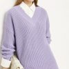Sweaters For Women Winter Commuter V-Neck Loose Fa