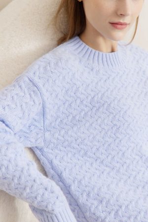 Sweaters For Women Winter Warm O-Neck Elegant Soft