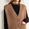 Sweaters Vest Women Autumn Winter Vintage Commuter