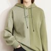 Sweatshirts Women Winter Hooded Thicken Embroidery