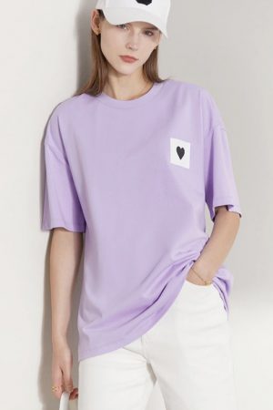 T Shirts For Women Summer Loose O Neck Cotton Casu