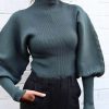 Turtleneck Woman Sweaters Fall Long Sleeve Knitted
