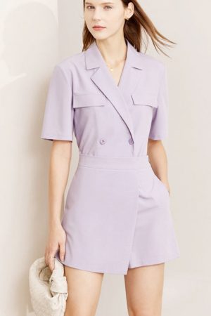 Two Piece Set Women Autumn Double-Breasted Shirts+