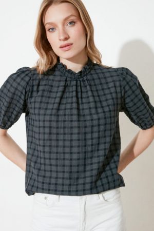 Upright Collar Blouse Twoss21bz0495