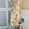 V Neck Long Casual Party Floral Summer Light Beach