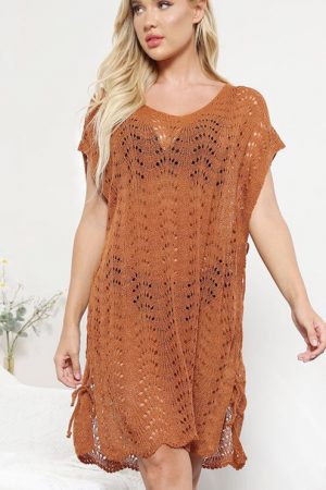 White V-Neck 2023 Women's Summer Lace-Up Cut Out K