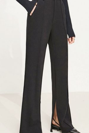 Wide Leg Pants Office Lady Elegant High Waist Pant