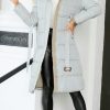 Winter Coat Women Long Solid Zipper Slim Thick Coa