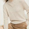 Winter Sweater For Women Elegant Stand Collar Loos