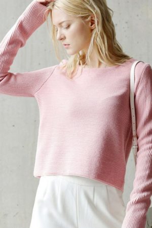 Winter Sweater Women Fashion Oneck Full Sleeve Kni