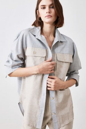 With Color Block Shirt Twoaw21go0460