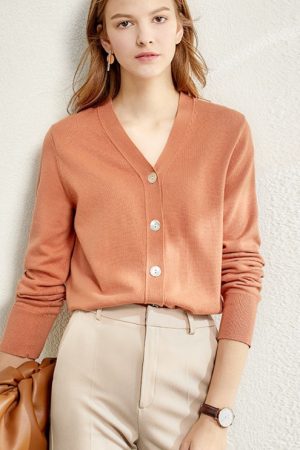 Women Autumn Winter Solid Knitted Sweater Tops Fas
