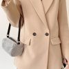Women Chic Office Lady Double Breasted Blazer Vint