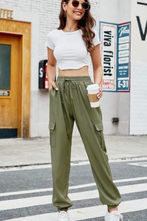 Women Jogger Pants Autumn Sweatpants With Two Side