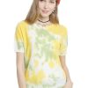 Women Oversized Yellow T-Shirts Summer Short Sleev