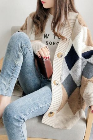 Women Sweaters Autumn Winter Ashionable Casual Pla