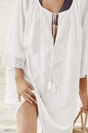 Women Swimsuit Cover Ups Kaftan Beach Tunic Dress