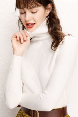 Women Winter Sweater Clothes Set Turn-Down Collar