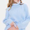 Women's Sweater Turtleneck Solid Color Warmth Loos