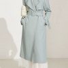 Women's Trench Coat Office Lady Fashion Lapel Doub