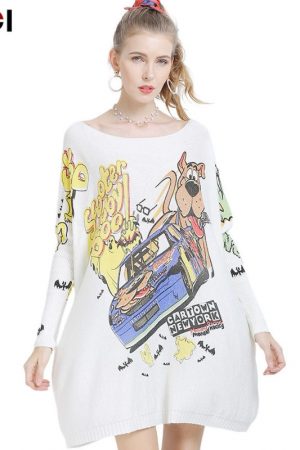 Wool Oversized Sweaters For Women Winter Long Pull